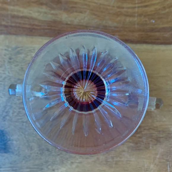 Vintage Carnival Glass Red Robin Sugar Bowl From The 20’s - Picture 5 of 7